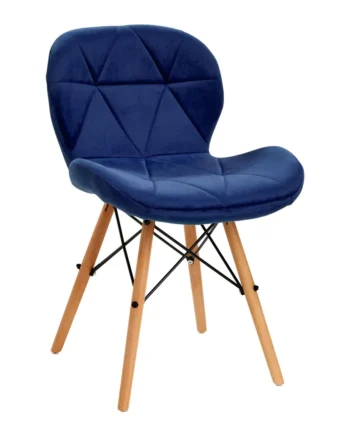 4rico Makeup Stol 186 Blå Fløjl