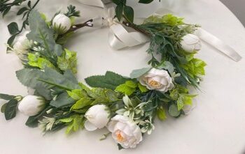 Blomsterkrans Ivory Store Smukke Blomster Deluxe