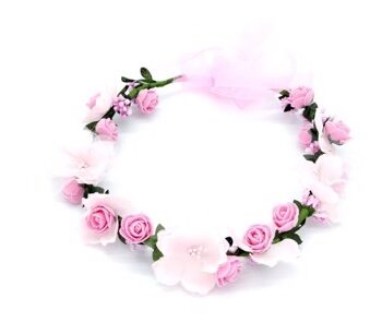 Blomsterkrans Med Roser Blomster Lyserød