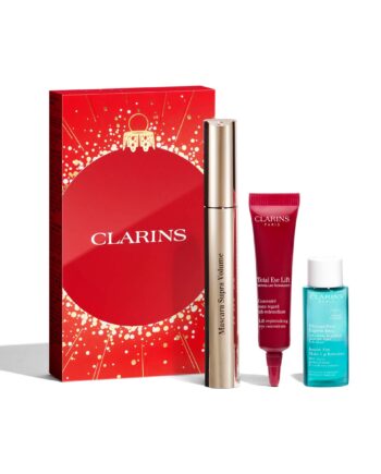 Clarins øjen Gavesæt Supra Volume Mascara Total Eye Lift Instant Eye Make Remover