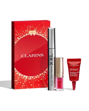 Clarins Wonder Volume Mascara Lip Comfort Oil   Total Eye Lift Gavesæt