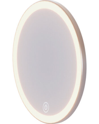 Dansani Handy Makeup Spejl Med Lys ø18cm Krom