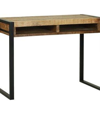 Dressing Table Med Hylde Brun 100 Massivt Mangotræ
