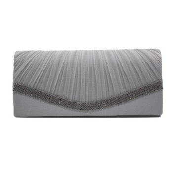 Fest Clutch Merleene Sølv Satin