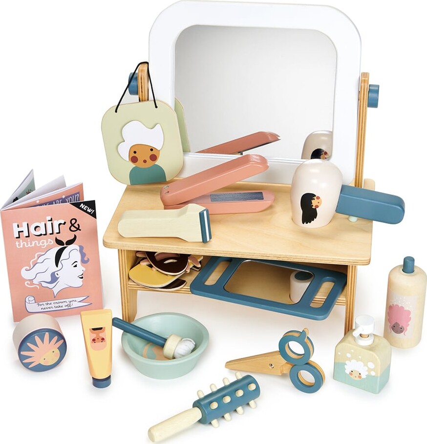 Frisør Legetøjssæt Træ Tender Leaf