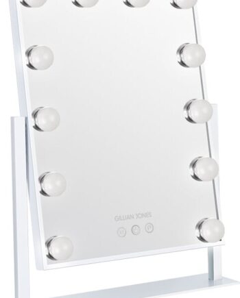 Gillian Jones Hollywoodspejl Med Lys Hvid