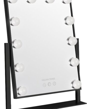 Gillian Jones Hollywoodspejl Med Lys Sort
