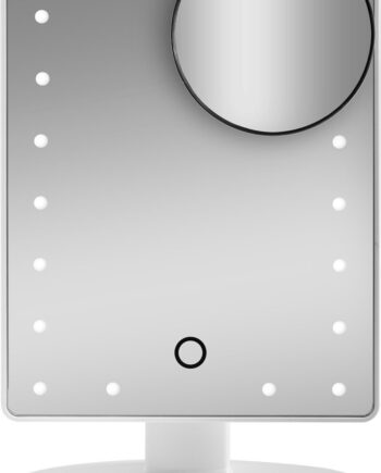 Gillian Jones Hollywoodspejl Med Lys Sugekopspejl Hvid