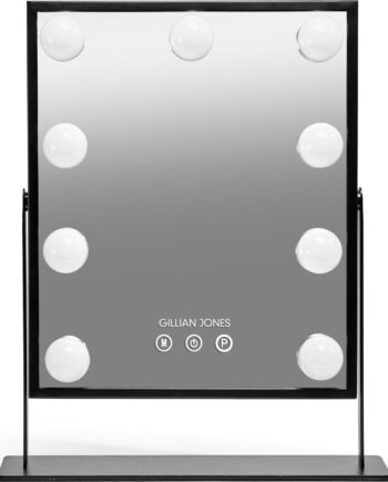Gillian Jones Led Makeup Artist Spejl Med Touch Sort 36x25