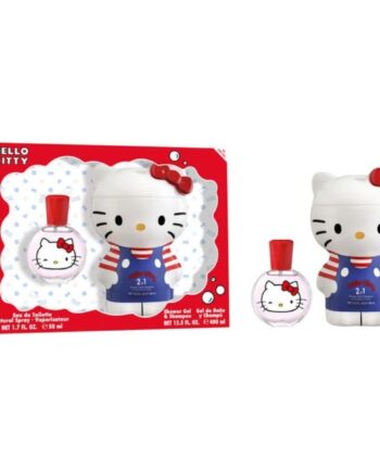 Hello Kitty Rejsetoilettaske Sæt Eau Toilette  Shower Gel   Shampoo 400