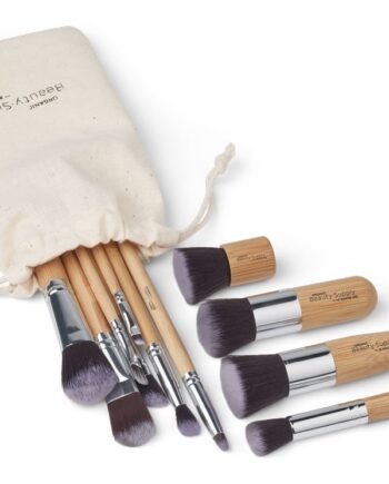Organic Beauty Supply Makeup Børste Penselsæt Med Bambus Skaft