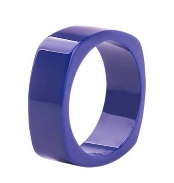Plastik Armring Firkant Vibrant Blå