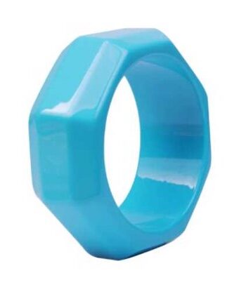 Plastik Armring Ottekant Aqua