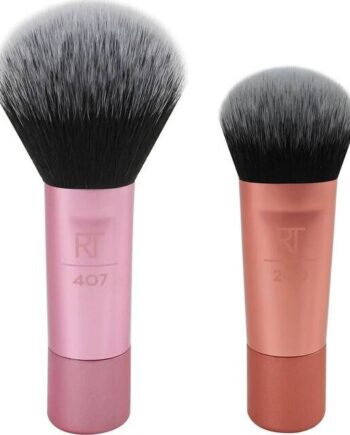 Real Techniques Mini Brush Duo Børstesæt Pink Stk