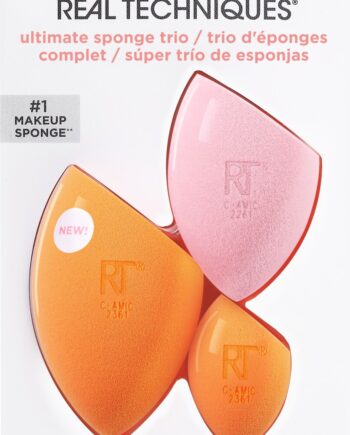 Real Techniques Ultimate Sponge Trio Orange Rosa Stk