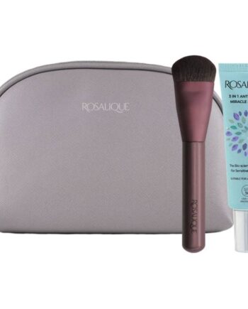Rosalique Makeup Purse With Rosalique Creme   Foundation Brush