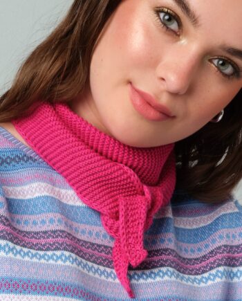 Skovhuus Kvinde Babette Mini Tørklæde Lipstick Pink Onesize