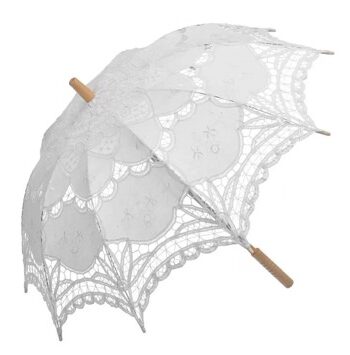 Sol Paraply Brude Parasol Hvid Stor