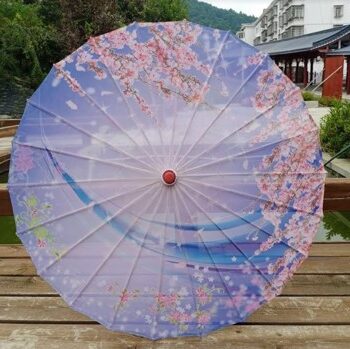 Solparaply Parasol Lyseblå Eventyr