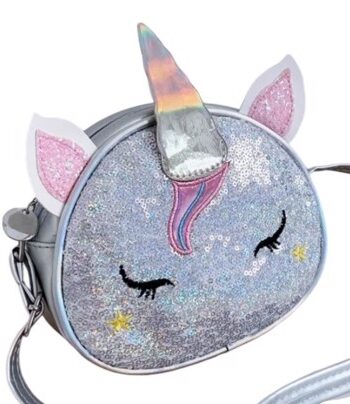 Taske: Enhjøring Unicorn Taske Sølvpalliet