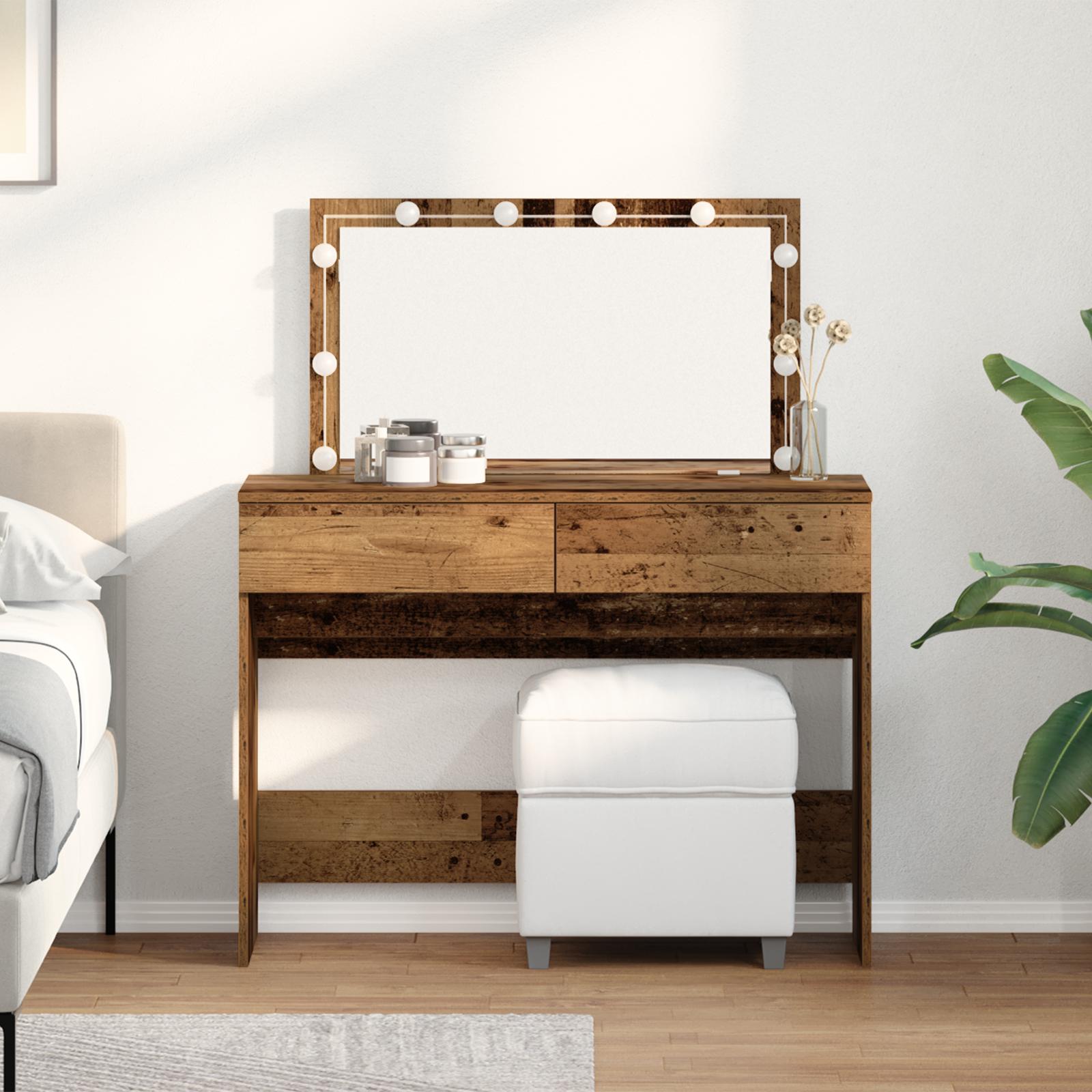 Toiletteskab Gammelt Træ 100 120 Konstrueret Træ