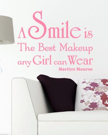 Wallsticker Smile The Best Makeup
